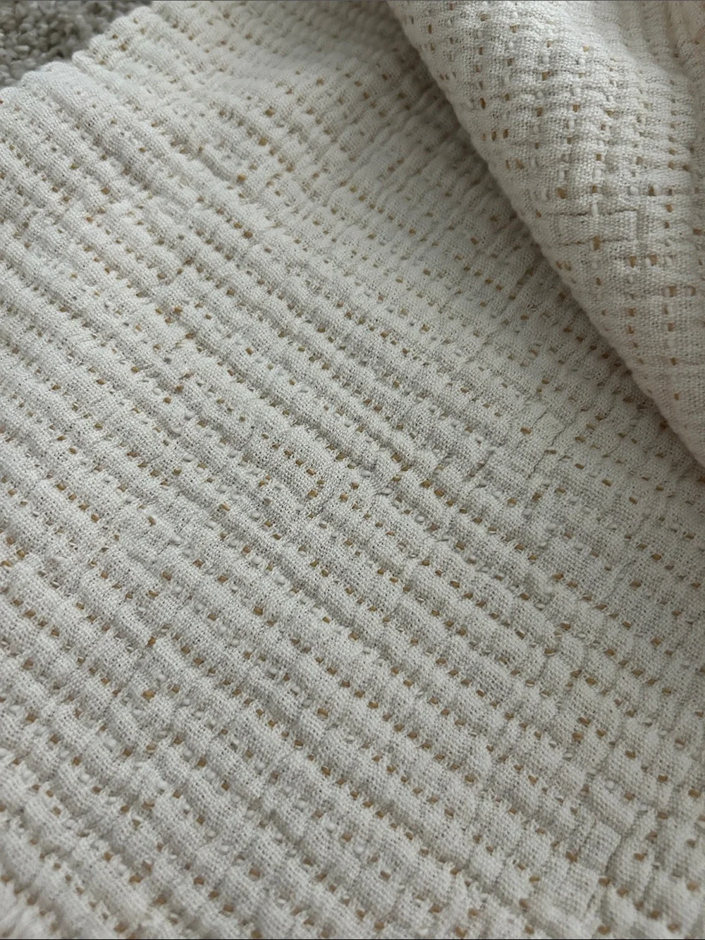 Parachute Soft Waffle King Size Shams in Natural